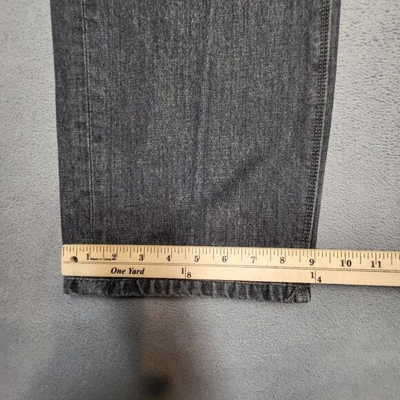 Sean John Jeans Mens 38x30 Black Hamilton Straight Leg Distressed Denim - Picture 6 of 10